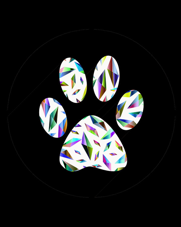Paw Print Dog Cat 423 Digital Art by Lin Watchorn