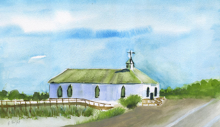 Pawleys Island Church Painting by Frank Bright