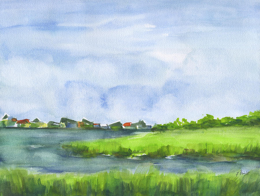 Pawleys Island South End 3 Painting by Frank Bright