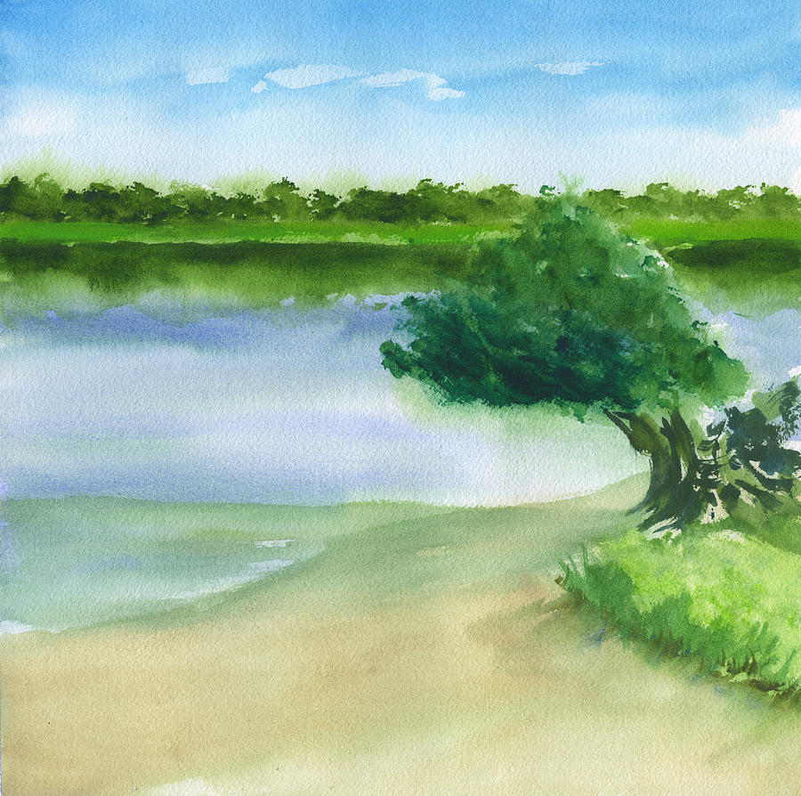 Pawleys Island South End Painting by Frank Bright