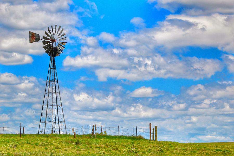 Pawnee Windmill  Photograph by Dlamb Photography