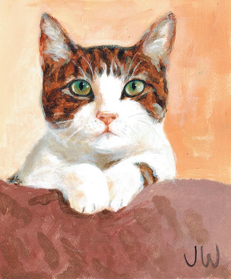 Paws Painting by June Walker