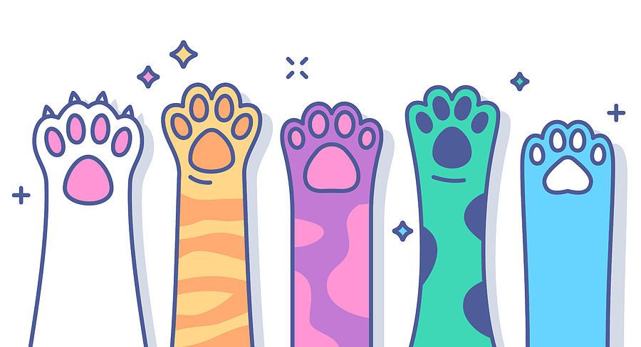 Paws Raised Drawing by Filo