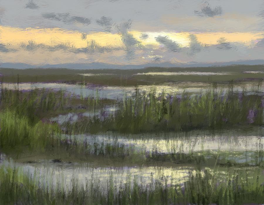 Paynes Prairie Morning Painting by Larry Whitler