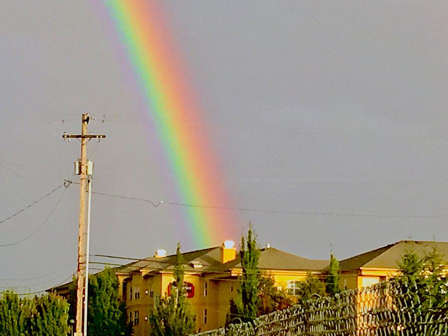 PDX Rainbow 2 Photograph by Michael Oceanofwisdom Bidwell