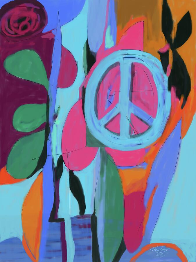 Peace 7 Painting by Sonja Kraft Peace 7 Painting by Sonja Kraft