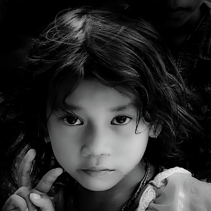 Peace a Cambodian Child Photograph by Rebecca Herranen