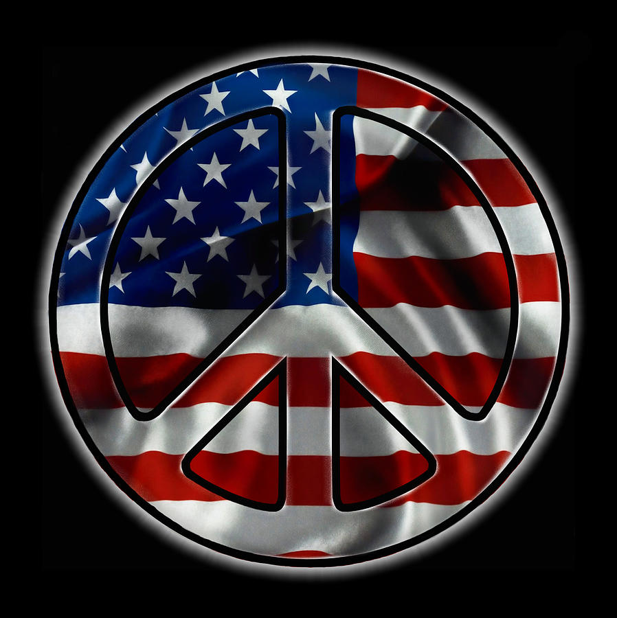 Peace Americana Digital Art by DJ Florek