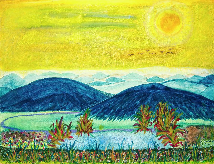 Peace At Days End Painting by Karen Nice-Webb