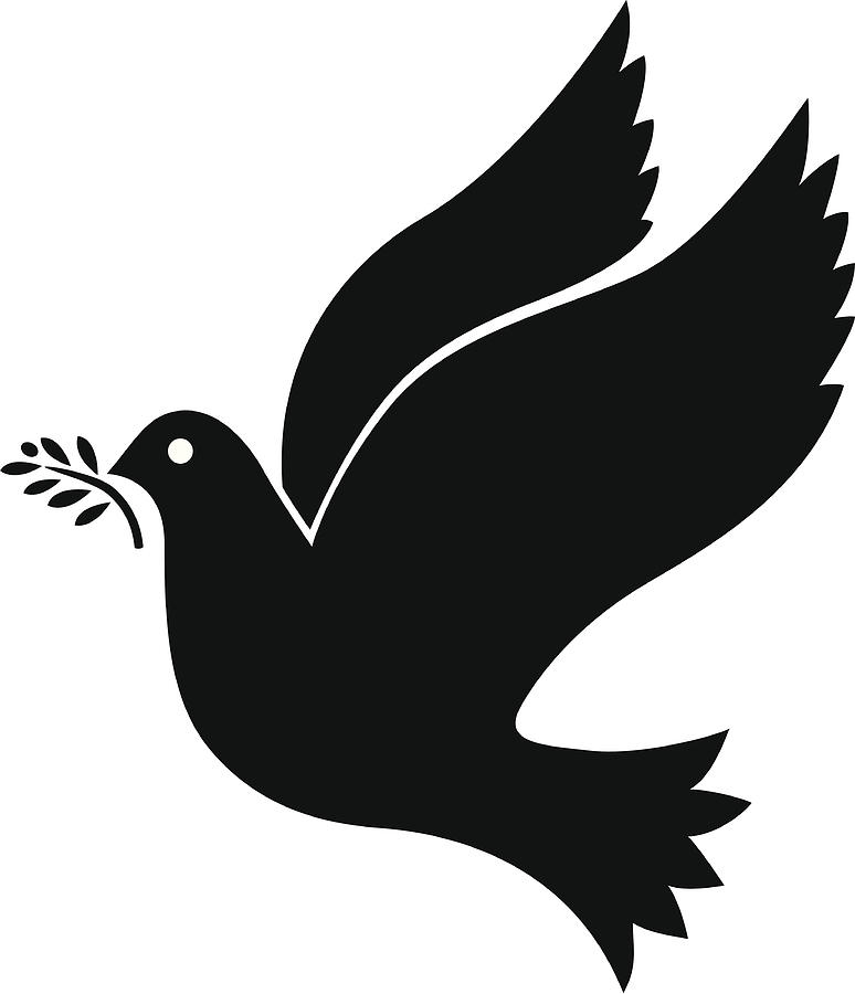 Peace Bird Drawing by Astrolounge