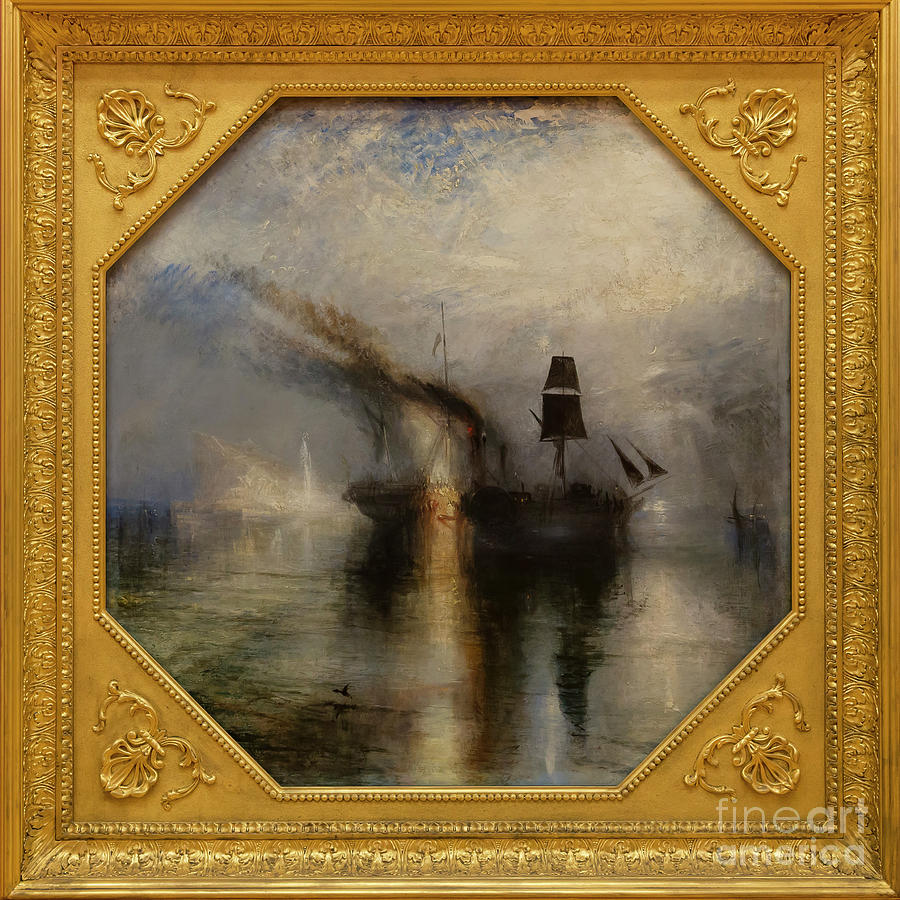 Peace, Burial at Sea, by JMW Turner, 1842, Photograph by