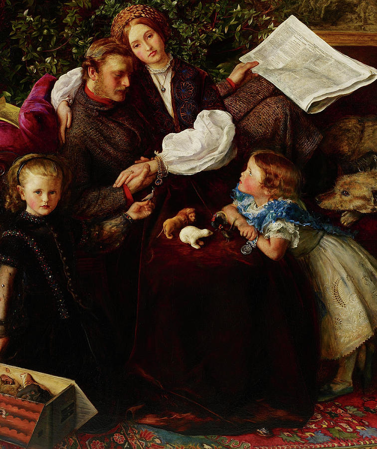 John Everett Millais Painting - Peace Concluded, 1856 by John Everett Millais John Everett Millais Painting - Peace Concluded, 1856 by John Everett Millais