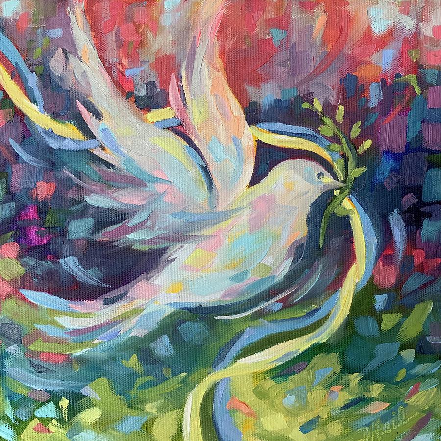 Peace Dove Painting by Donna Heil | Fine Art America