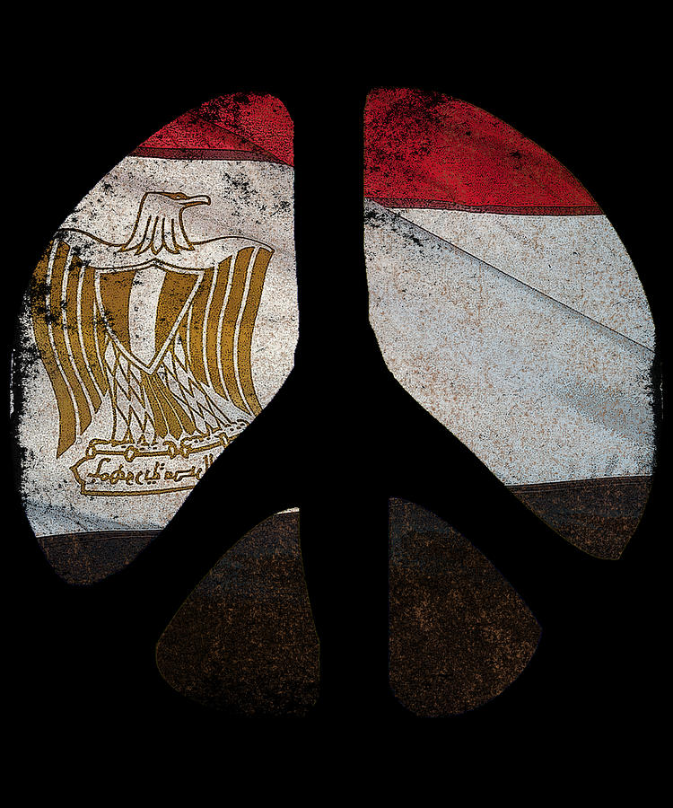 Peace Egypt Retro Digital Art by Flippin Sweet Gear