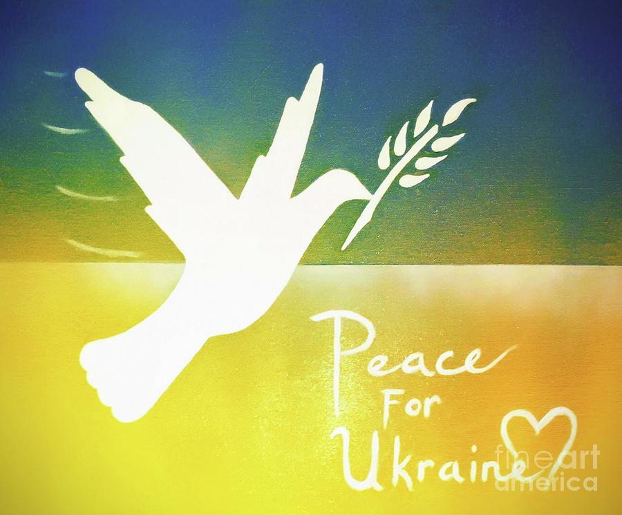 Peace For Ukraine Painting by Classic Visions Gallery