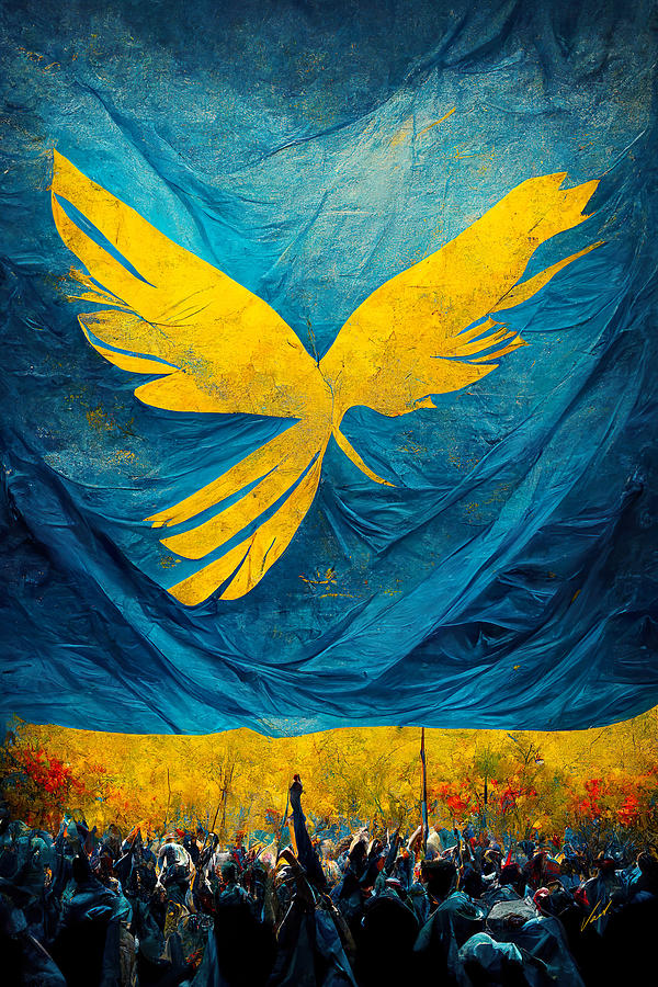 Peace for Ukraine Painting by Vart