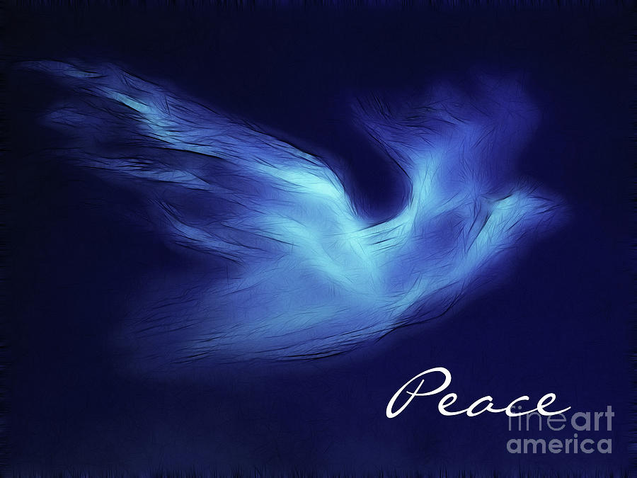 Dove Photograph - Peace Fractal by Two Hivelys