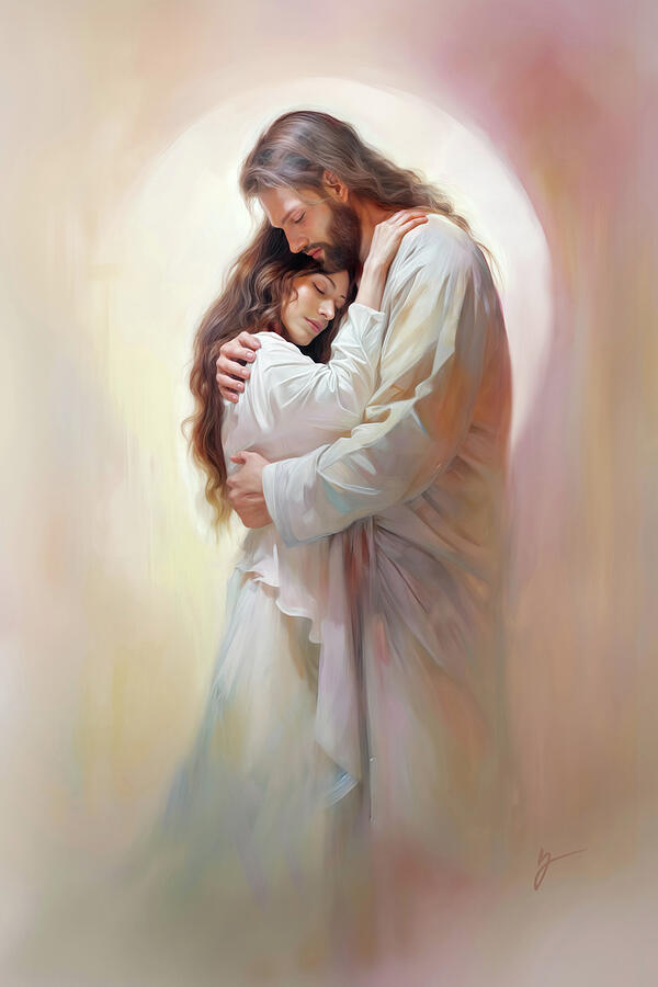 Peace in His Embrace Painting by Greg Collins