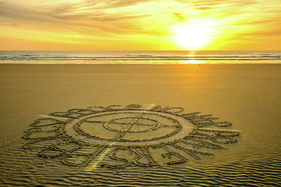 Peace In The Sand Photograph by Jeff Sinon