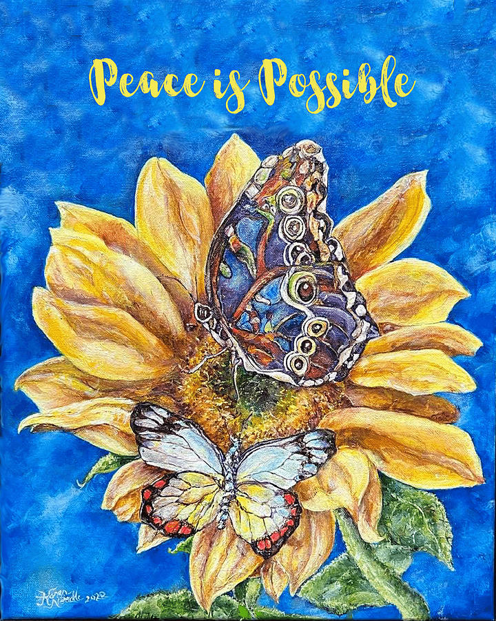 Peace is iPossible Painting by Karen Needle