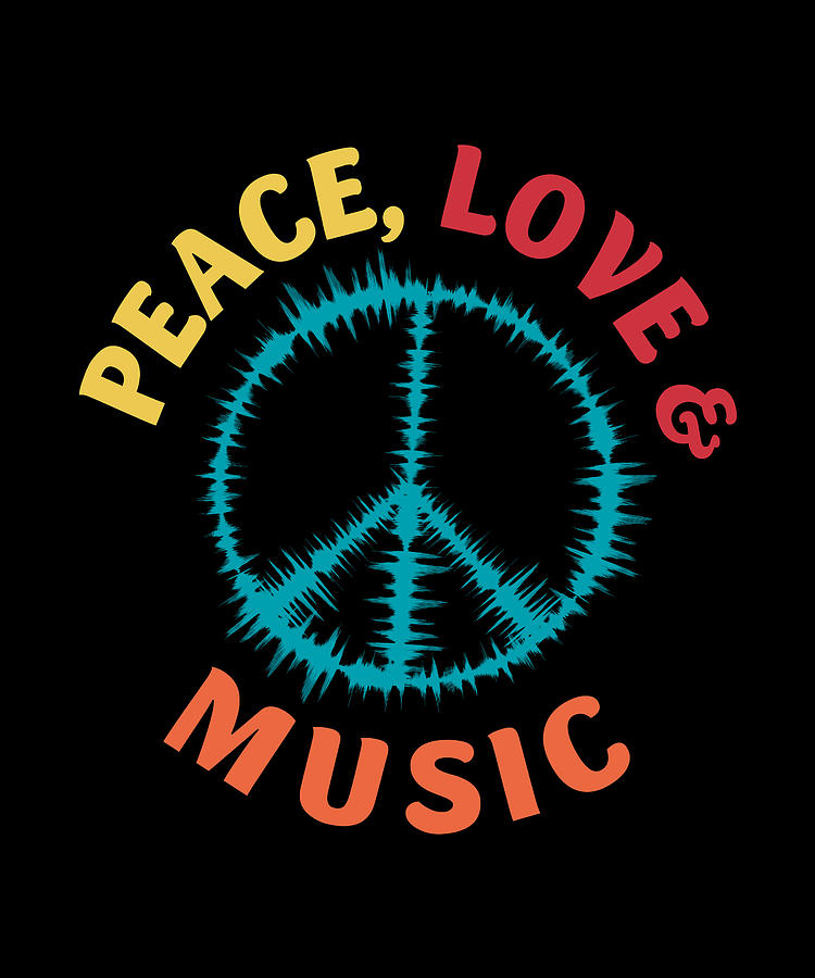 Hippie Peace Love Kind Sign Window Decal Sticker, Custom Made In the USA