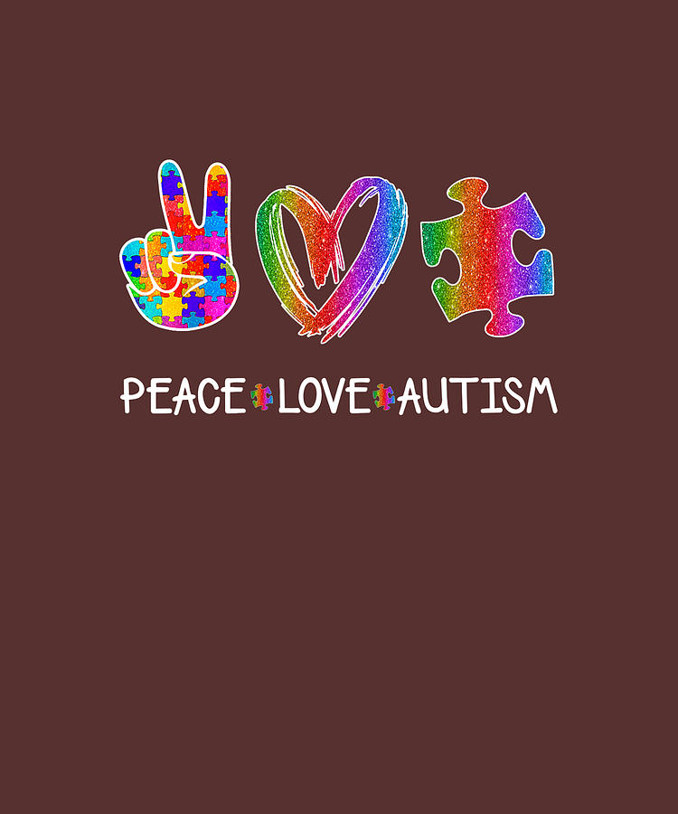 Peace Love Autism Las Vegas Raiders Nfl Shirt