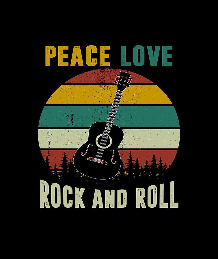 Peace love rock and roll Digital Art by Do Tran Quang - Fine Art America