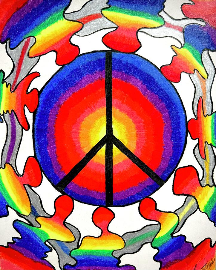 Peace Drawing by Lucy Howard - Fine Art America