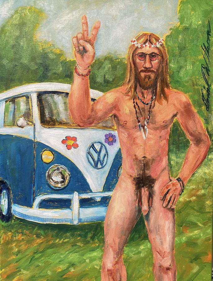 Peace Man Painting by Daniel W Green