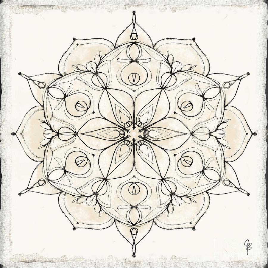 Peace Mandala 4 Pastel by Carrie Joy Byrnes