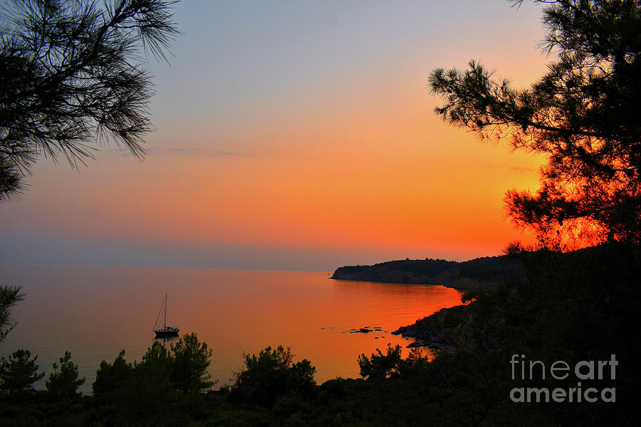 Peace of Harmony Sunset In The Bay 02 Photograph by Leonida Arte