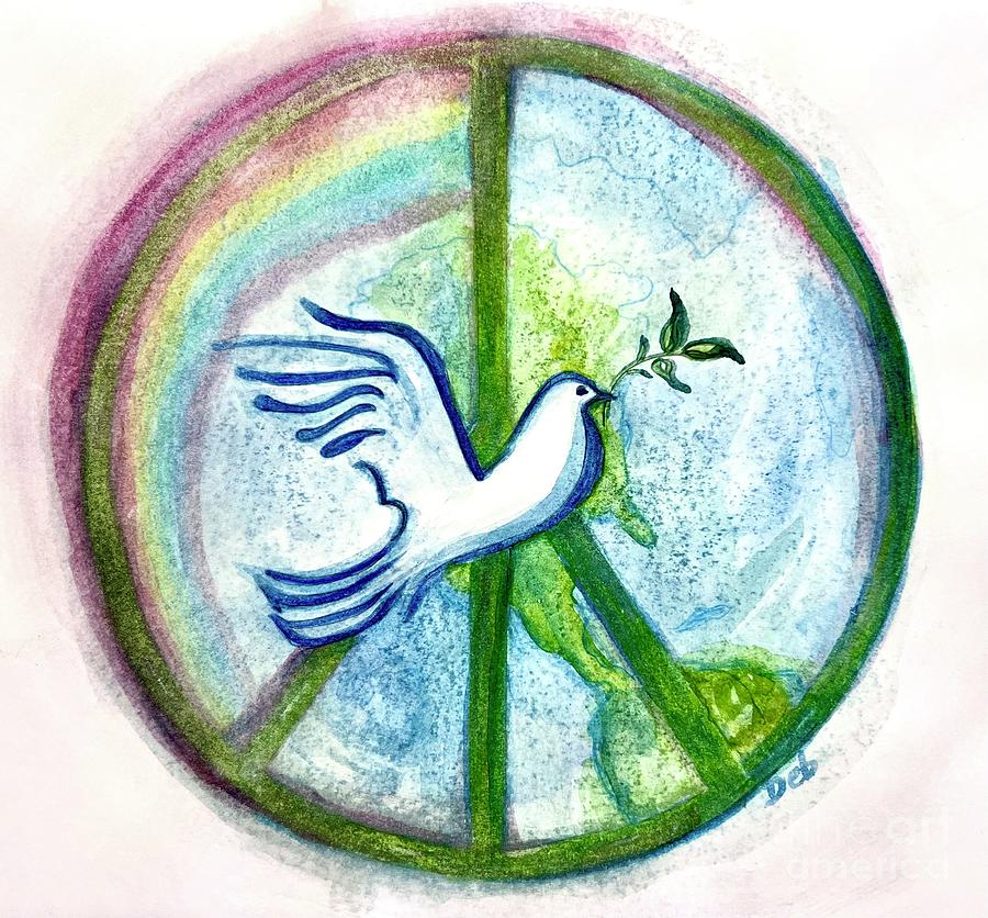 Peace on Earth  Painting by Deb Stroh-Larson