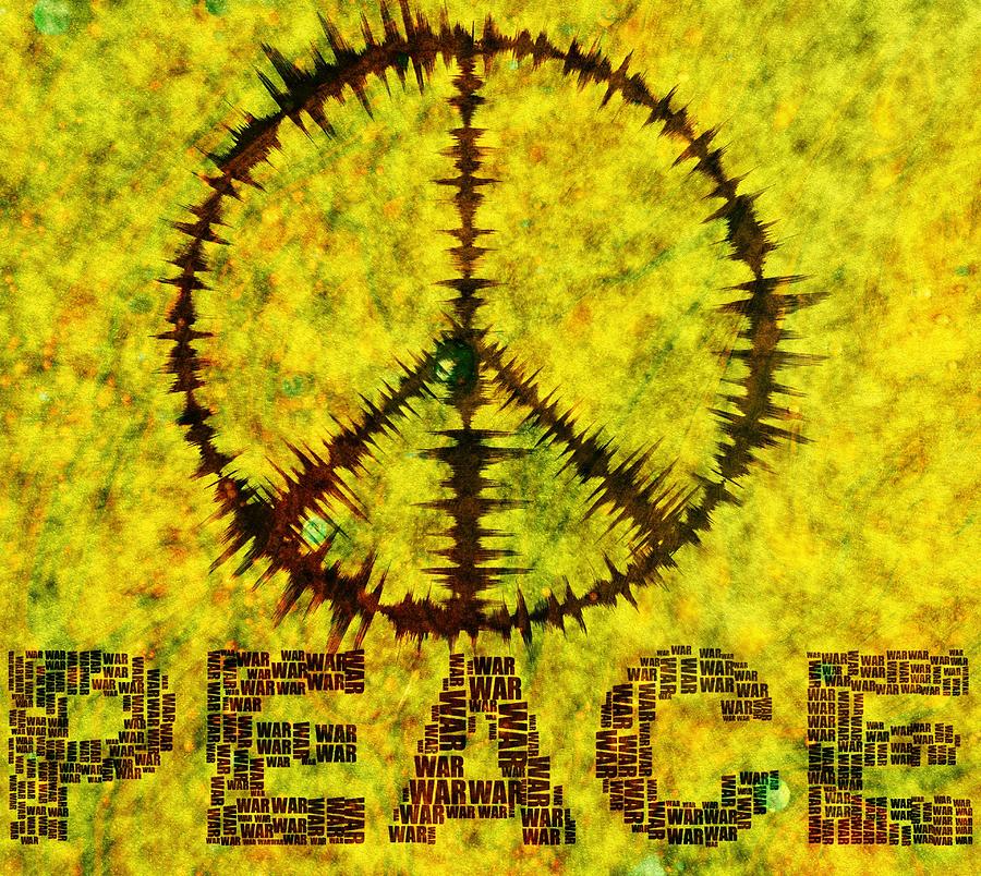 Peace Over War Mixed Media by Ally White