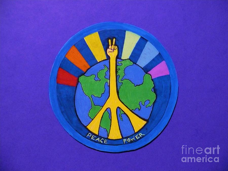 Peace Power III Painting by Jacquelyn Roberts