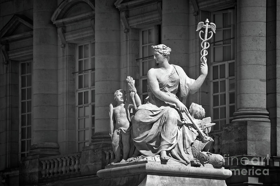 Peace sculpture in Versailles Photograph by Delphimages Paris Photography