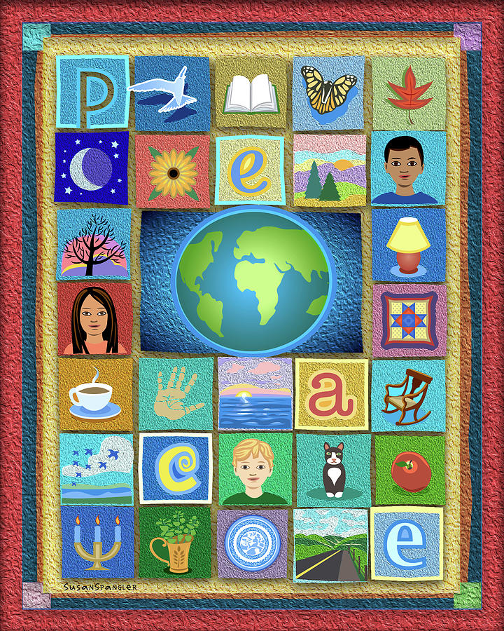 Peace Tapestry Painting by Susan Spangler