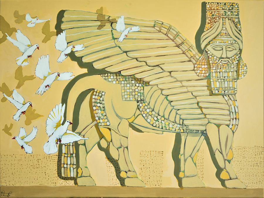 Mesopotamia Painting - Peace to Assyria  by Paul Batou