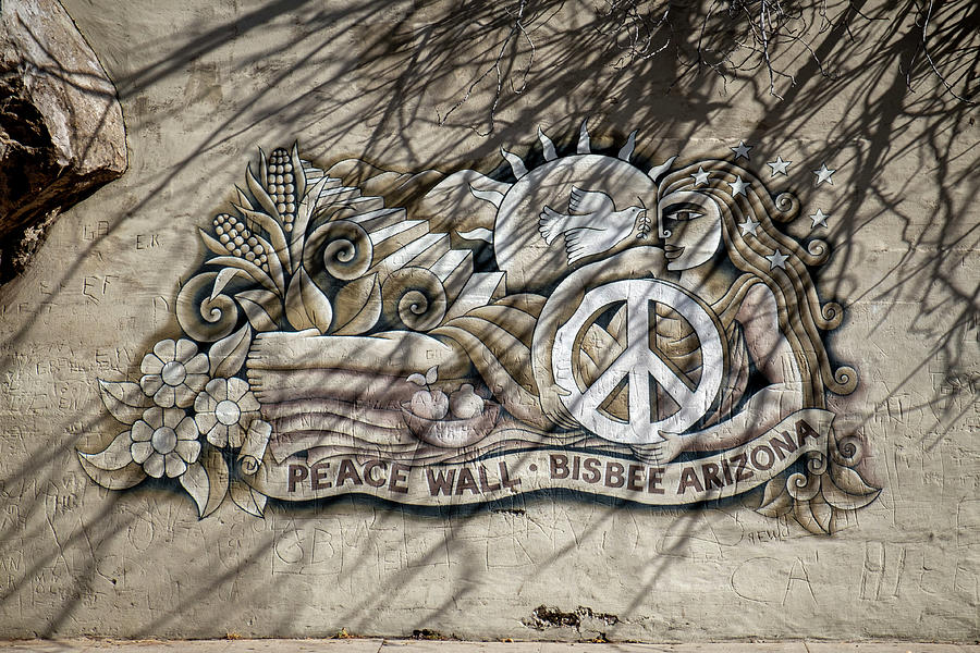 Peace Wall Bisbee Arizona Photograph by Mary Lee Dereske