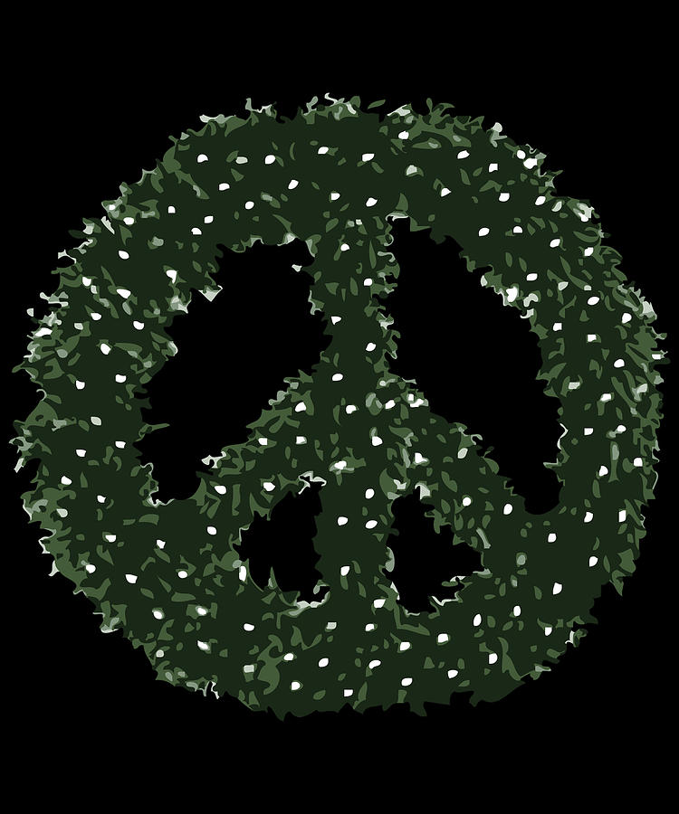 Peace Wreath Digital Art by Flippin Sweet Gear
