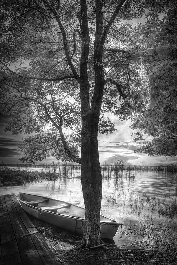 Peaceful Float in Black and White Photograph by Debra and Dave Vanderlaan