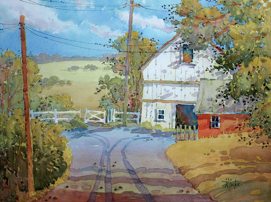 Peaceful in Pennsylvania Painting by Joyce Hicks