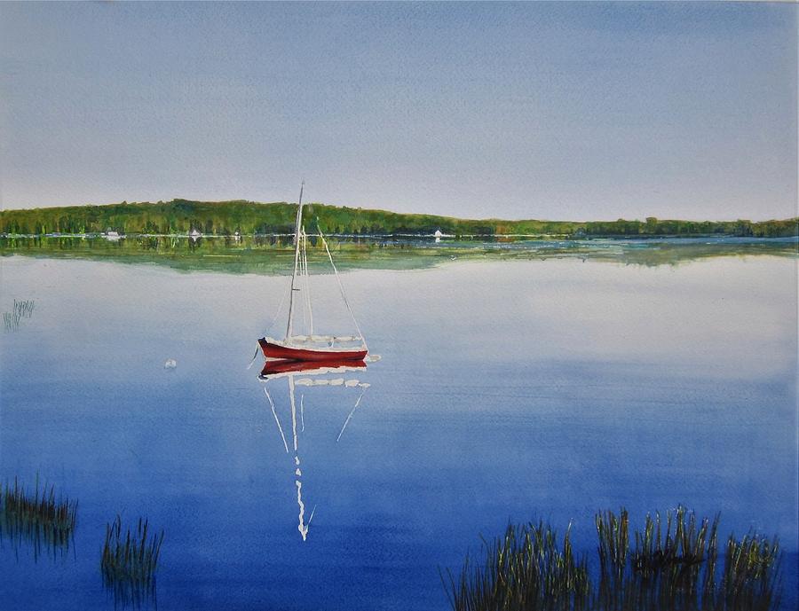 Peaceful Morning Painting by Christine Kfoury