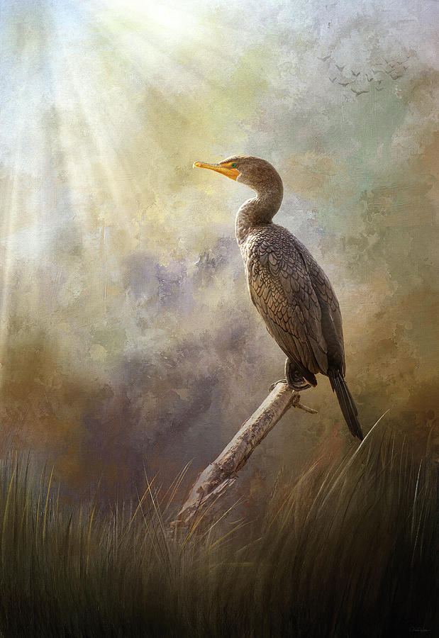 Nature Digital Art - Peaceful Morning in the Marsh by Nicole Wilde