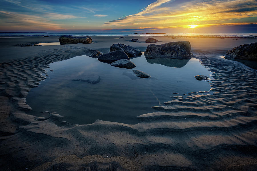 Beach Photograph - Peaceful Morning on Wells Beach by Rick Berk