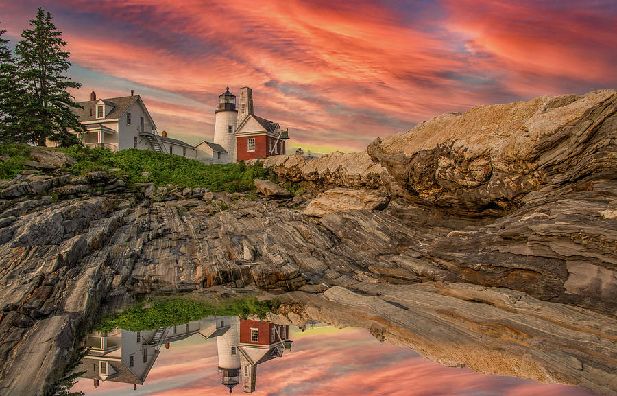 Peaceful Pemaquid Reflections Photograph by Marcy Wielfaert
