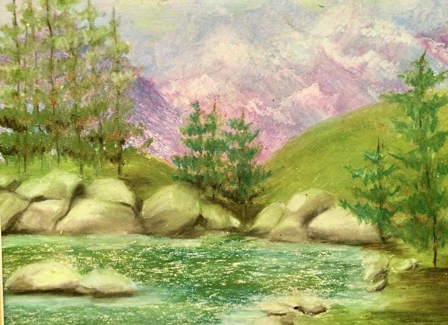 Peaceful Place Drawing by Caroline Brown - Fine Art America