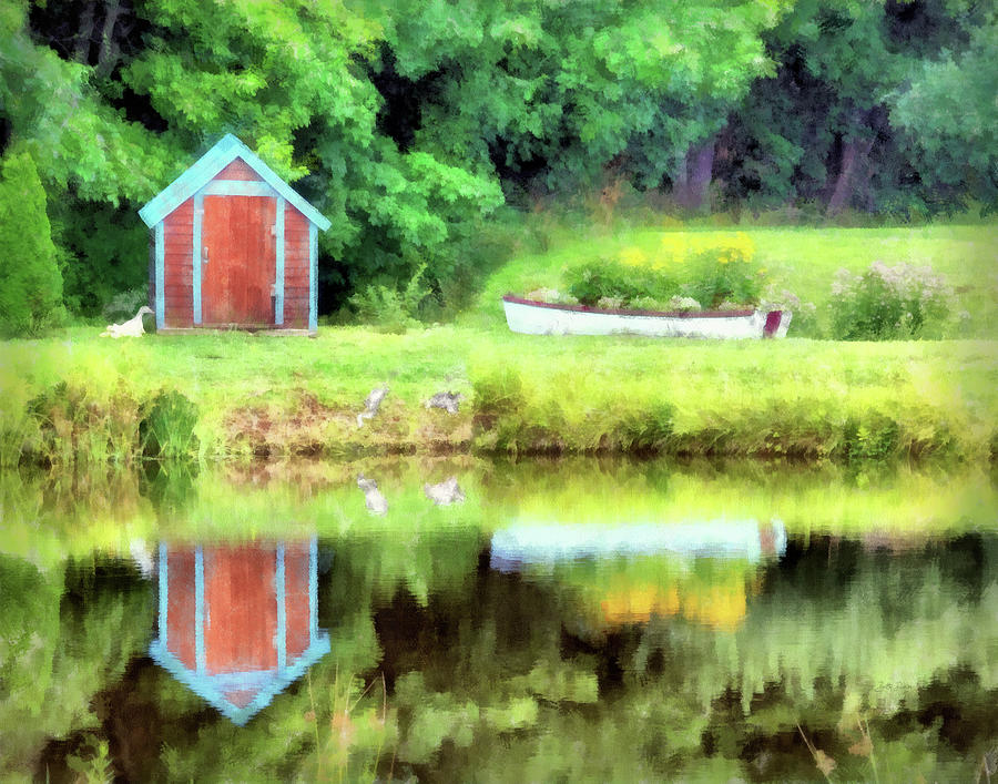 Landscape Photograph - Peaceful Pond Reflection by Betty Denise