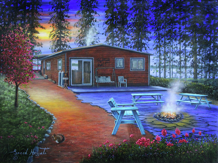 Peaceful Retreat Painting by Saeed Hojjati | Fine Art America