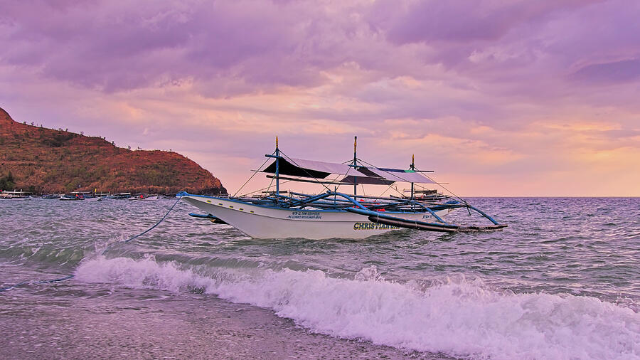 Peaceful Sailing on a Outrigger Boat Photograph by Anthony Sacco Peaceful Sailing on a Outrigger Boat Photograph by Anthony Sacco