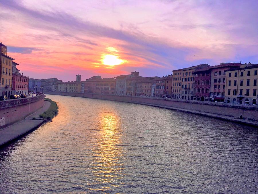 Peaceful Sky Over The Arno Photograph by Marla McPherson